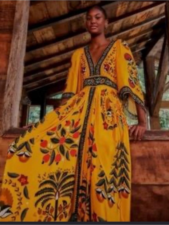 FARM Rio Dresses & Skirts - FARM Rio Tropical Tapestry Kaftan Dress